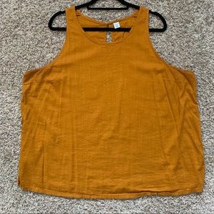 Old Navy Orange Sleeveless High-Neck Top